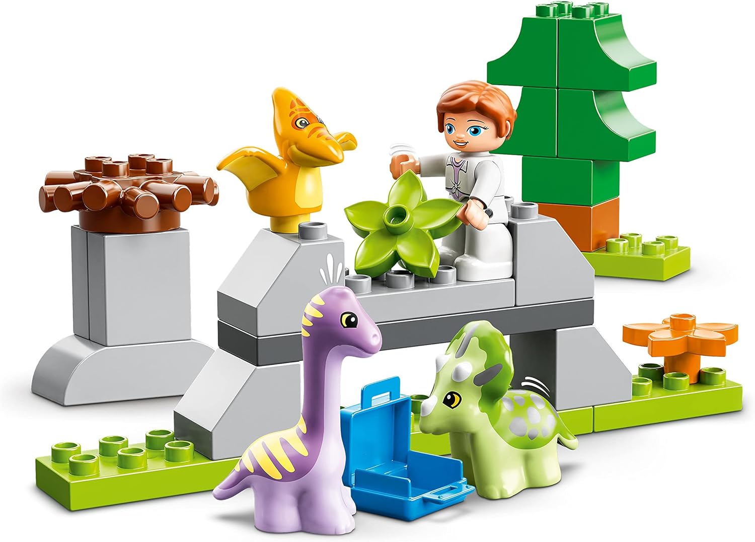 Lego® DUPLO® Jurassic World Dinosaur Nursery 10938 Building Toy with 3 Baby Animals;Including a Triceratops, and a Claire Dearing Figure