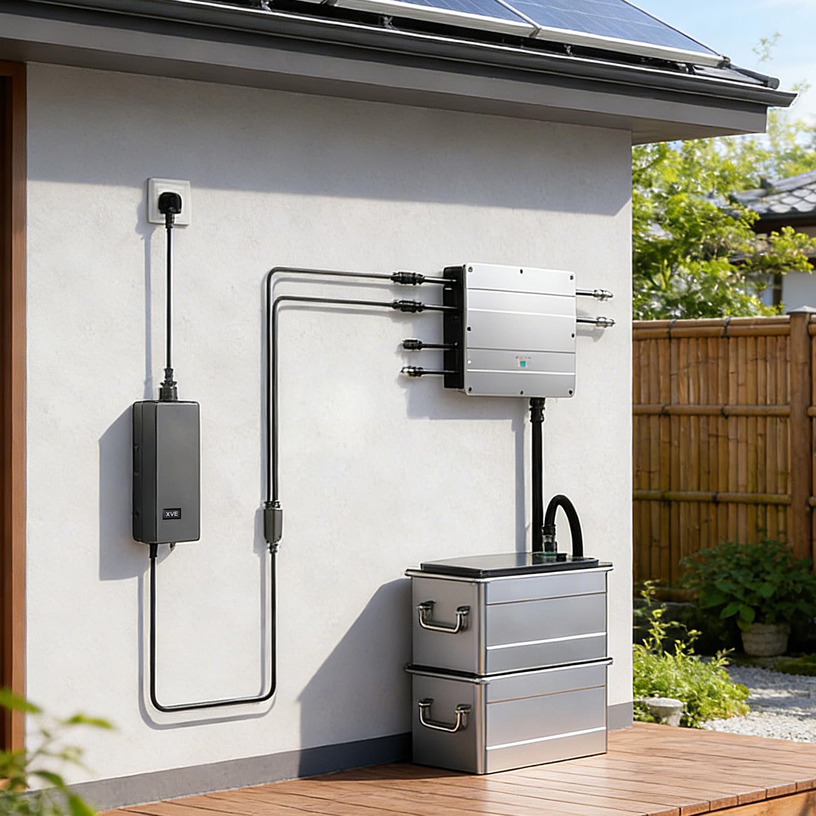 AC auf MC4 Ladegerät 54V/3A 162W für SolarFlow Hub 1200, Hub 2000, AIO 2400, Solix