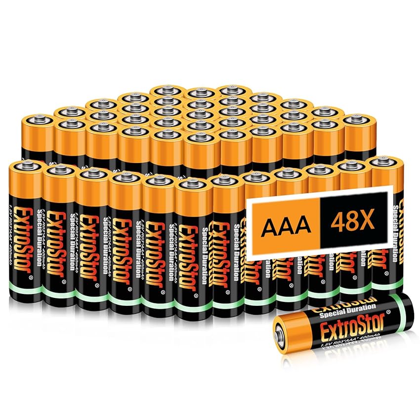 EXTRASTAR Pile Mini Stilo AAA Performance, pile aaa, batterie aaa, confezione da 48