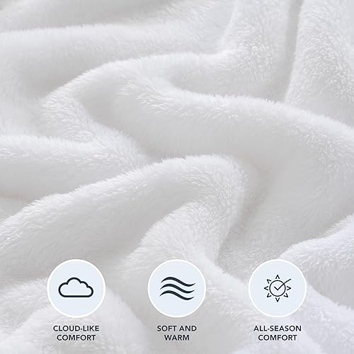 Miniatura 4 de Berkshire Blanket Manta clásica de felpa extra-Fluffy, manta de cama de tamaño individual, manta de pelo largo suave y esponjosa para sofá, cama,