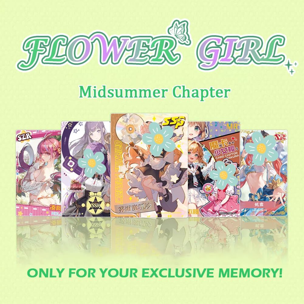 Flowery Girl - Midsummer Chapter - 1 Box, Anime Collection MEIKA Series Girl Cards Waifu Trading Card (HYSN5-01)