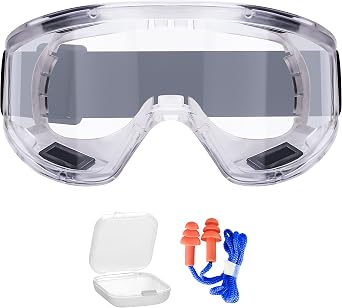 AirGearPro Vision-1000 Anti-Fog Safety Goggles | Anti-Scratch Clear Safety Glasses, Protective eyewear Ideal for DIY works