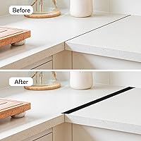 Vista 5 de Rubber Bond Cubiertas para huecos para estufas de cocina, cubierta autoadhesiva para horno, estufas y mostradores, rellenos flexibles para espacio