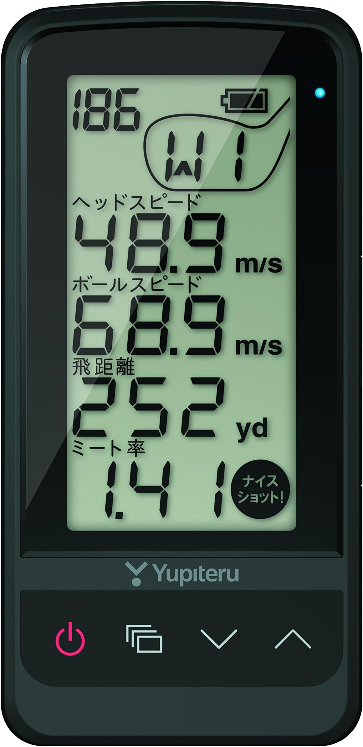 YUPITERU GOLF GST - 7BLE Swinging Practice Device, Unisex, Usage Time: About 10 Hours Fully Charged, Product Size: 4.9 inches (D) x 2.4 inches (W) x 0.7 inches (H) (124 x 60 x 18 mm)