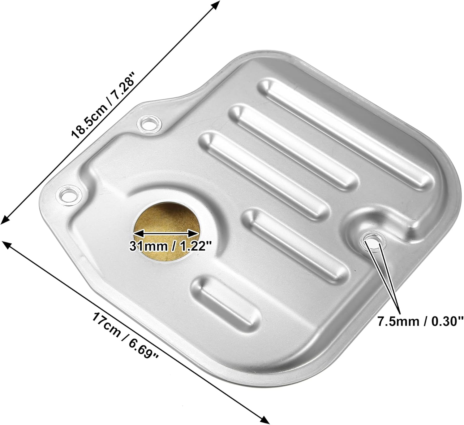 X AUTOHAUX 1 Set Automatic Transmission Filter Oil Strainer Oil Pan with Gasket FK340 353300W021 3533020020 for Toyota Yaris Corolla Matrix 2000-2013