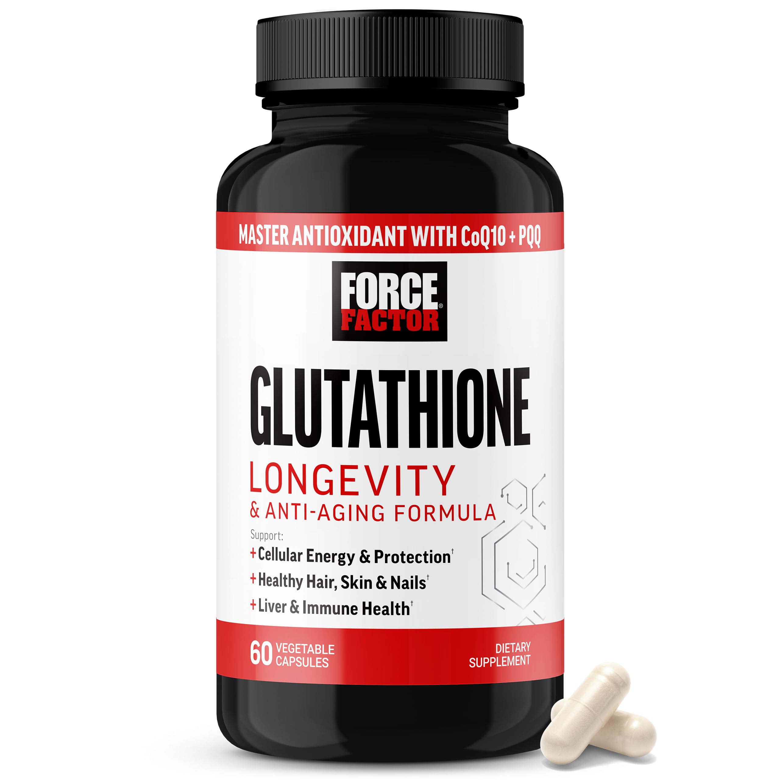 Force Factor Glutathione Longevity & Anti-Aging Supplement