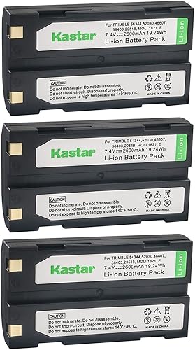 Miniatura 5 de Kastar Paquete de 1 batería de repuesto D-Li1 para receptor GPS Trimble 5700, transmisor GPS 5700, Trimble 5800 38403 52030 54344 58003013