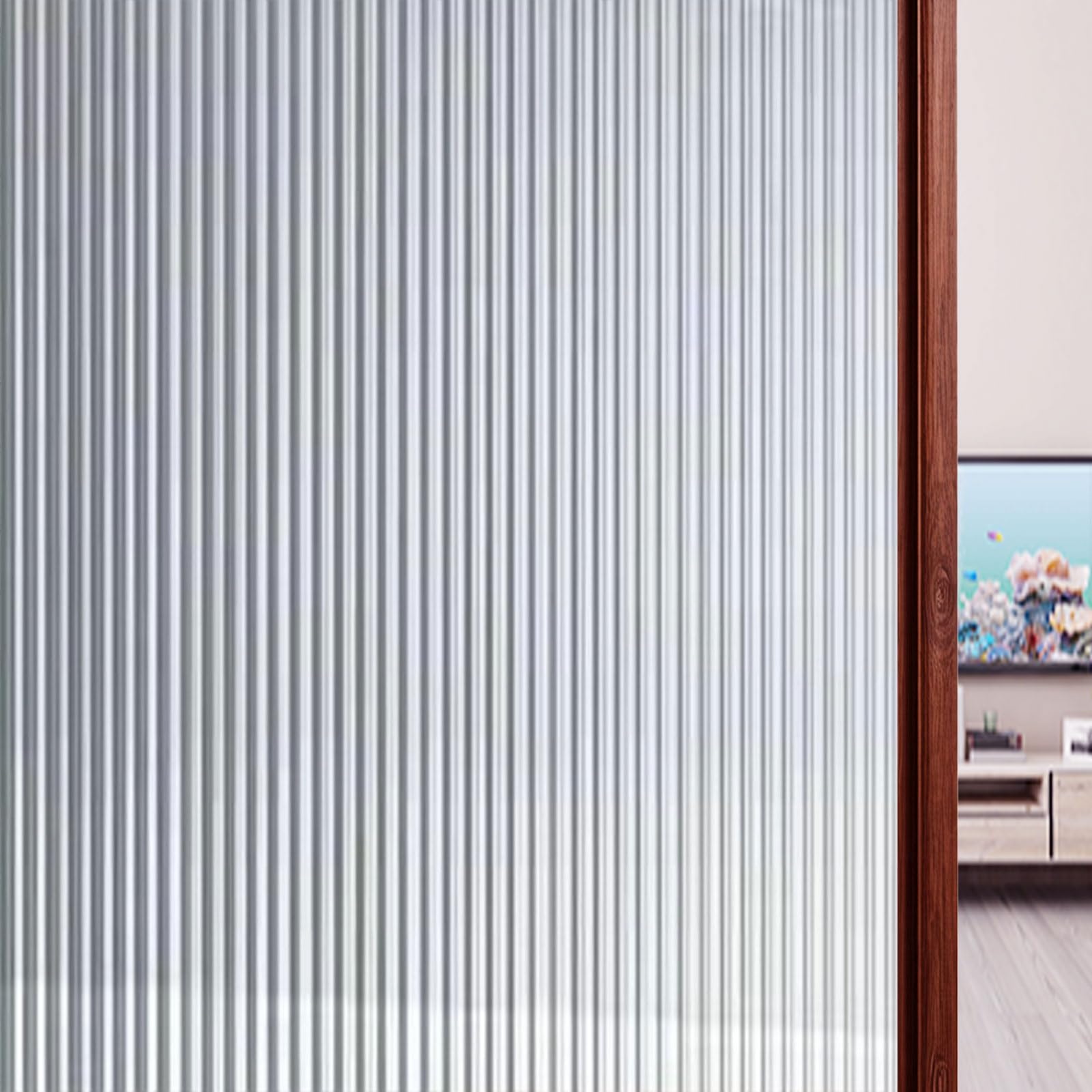 Pellicola per La Privacy per Finestre 70 x 200 cm per La Privacy, Autoadesiva, Opaca Pellicola Finestre Non Adesivo per Casa Ufficio Bagno, Chang Hong 2