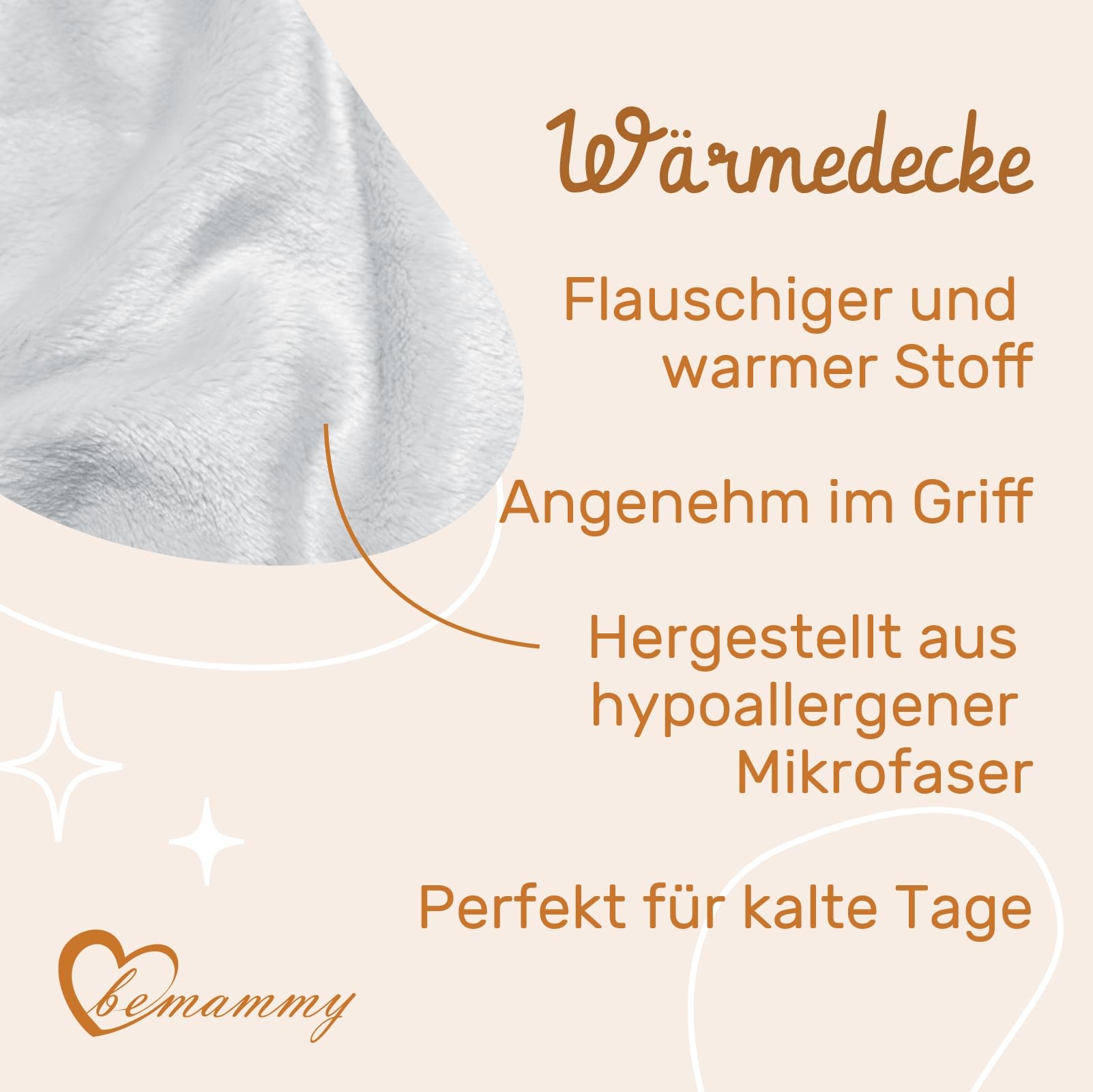 Be Mammy Warm Children Baby Cosy Blanket Baby Gift BE20-168 (Light Grey - Bear) - Image 4