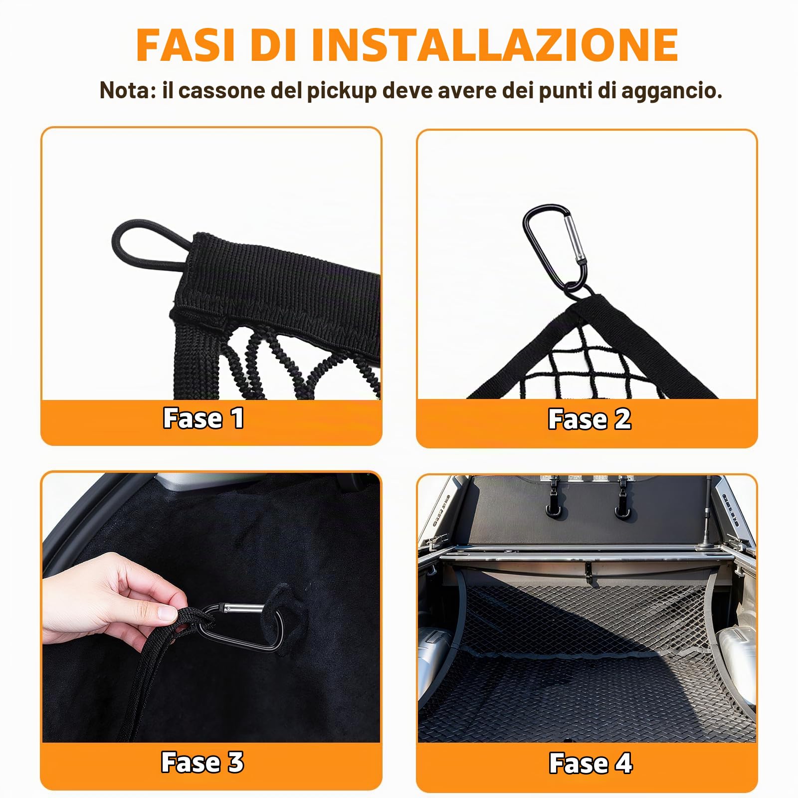 KAOLALI Rete da carico altamente elastica, 120 x 120 cm, a strato singolo, estensibile fino a 210 x 210 cm, si estende fino a 1,8 x 1,8 m, per bagagliaio, bagagliaio, bagagliaio, bagagliaio, tettuccio