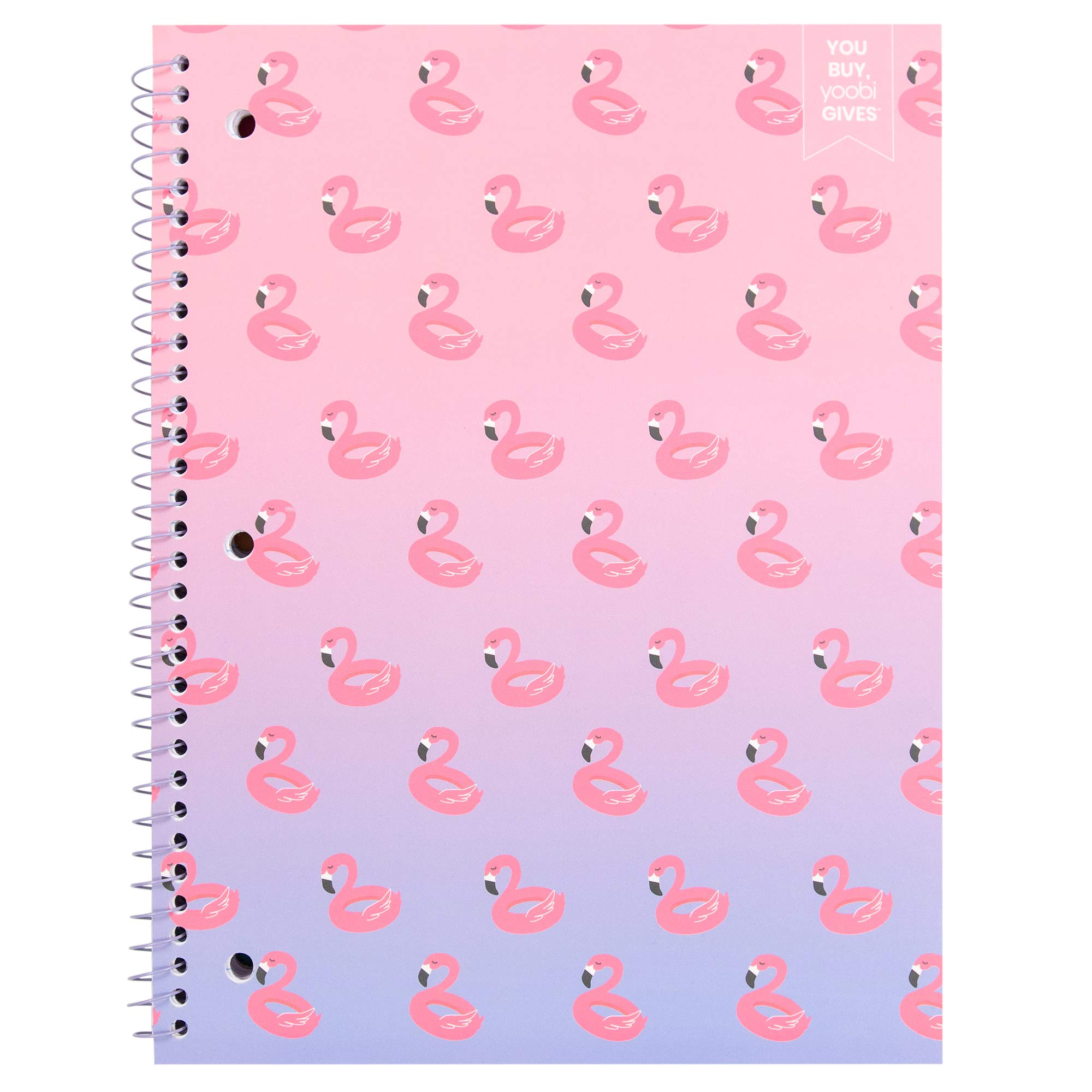 Buy Yoobi Spiral Notebooks, Subject Notebook College Ruled, 8" x 10.5