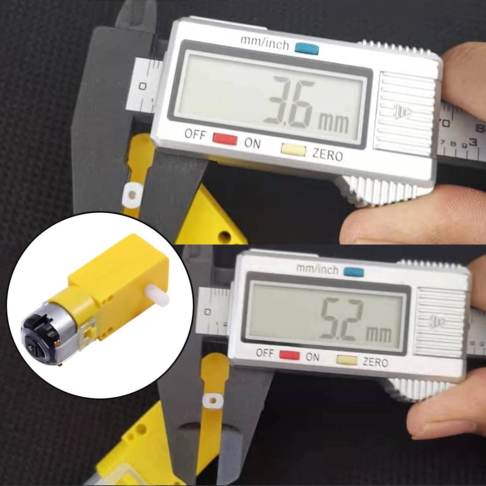 GERUI TT DC Getriebemotor 8 Stück - 3-12V Doppelwelle Für Arduino Roboter