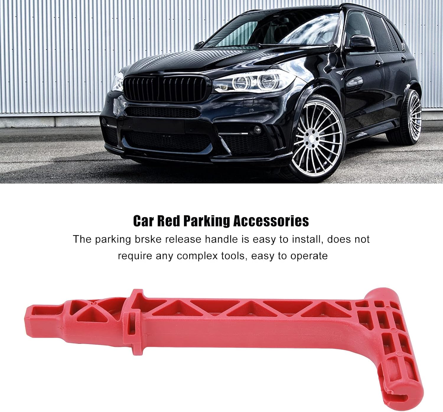 Emergency Release Handle, Red Parking Brake Release Handle 24507590395 Coating Colorfast Easy Control Fit for X5 X6 E70 E71