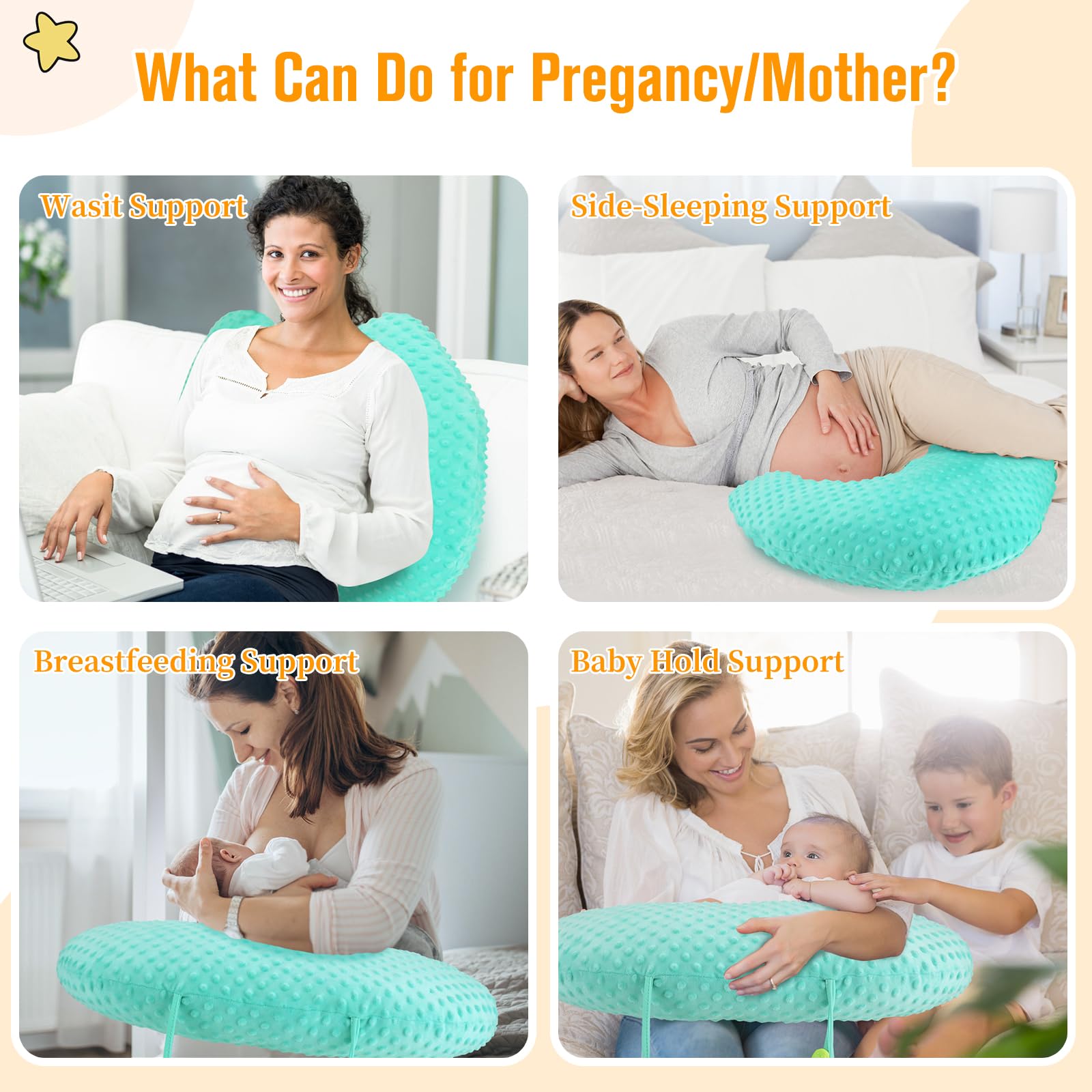 Colchón Para Cuna De Bebe BLACK UNICORN Almohada Antireflujo Para