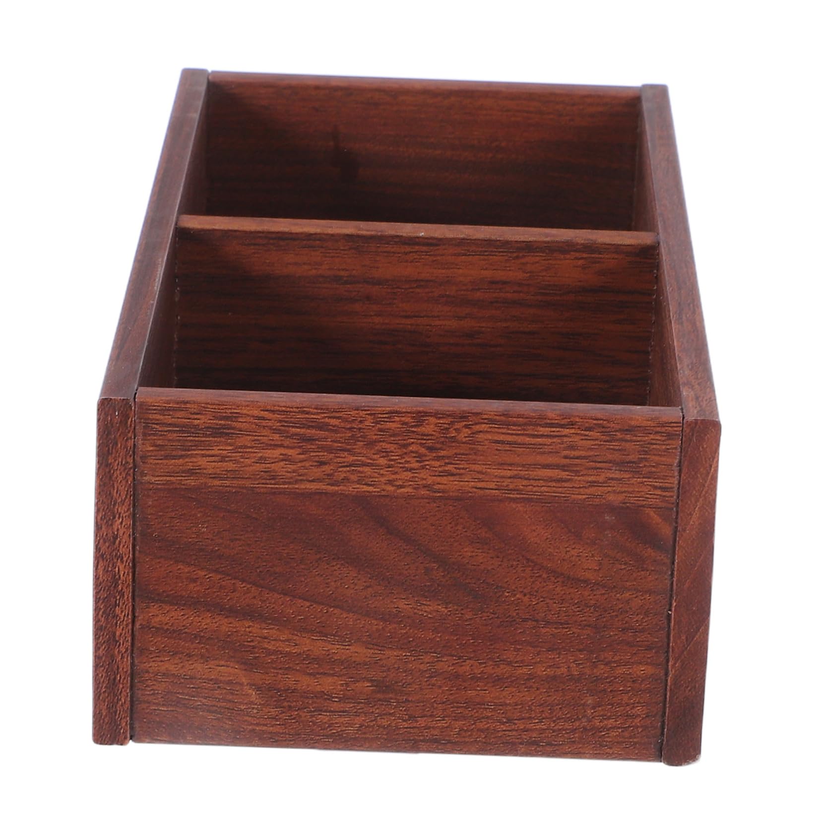 Cabilock Sugar Packet Organizer Wooden Tea and Coffee Storage Box Stylish Kitchen and Office Accessory High Capacity Tea Bag Holder for Countertops and Cabinets