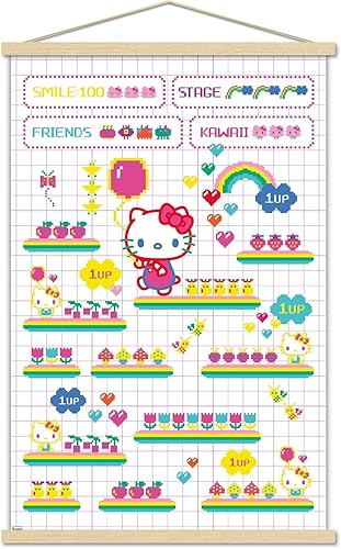Miniatura 1 de Trends International Hello Kitty - Póster de pared con marco magnético