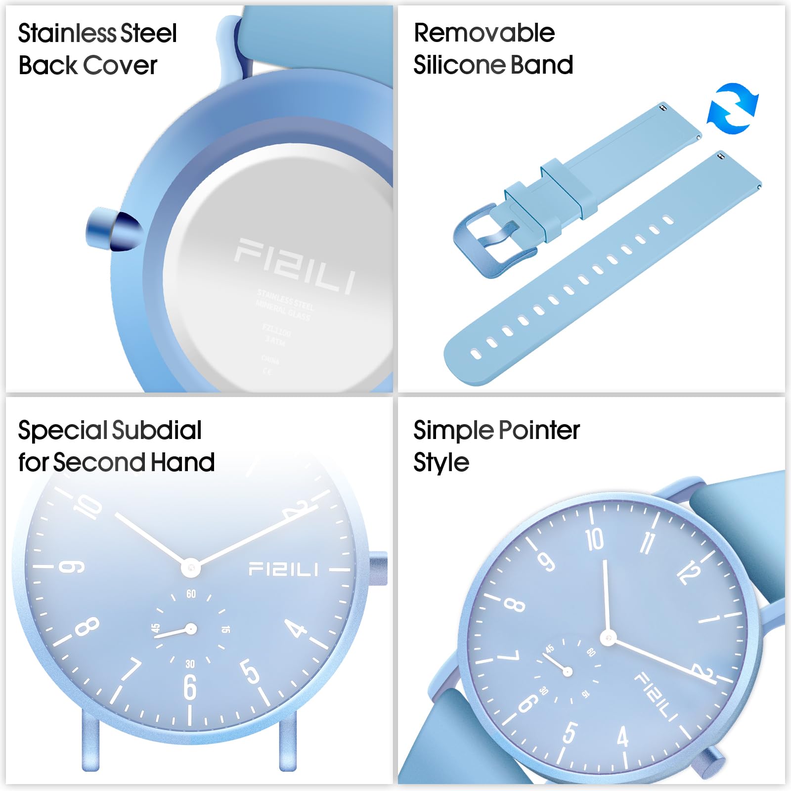 Dayllon Reloj de Pulsera para Hombre, Minimalista, Ultrafino, Resistente al Agua, Moda Dressy, Reloj de Pulsera para Hombres, Negocios, Informal, de Lujo, de Cuarzo, analógico
