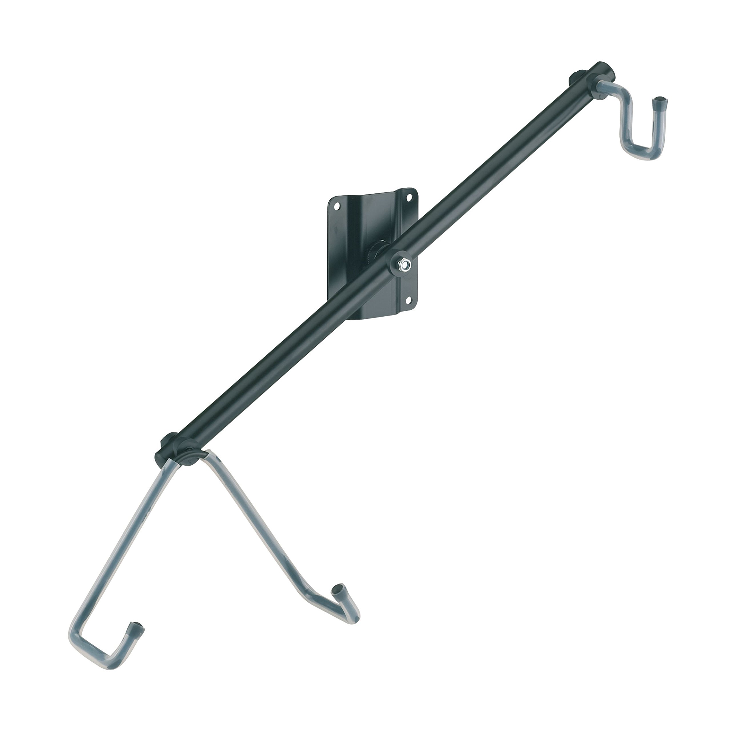 K&M 16295 soporte de pared para guitarra eléctrica, negro - inclinado - soporte ajustable 360° - en acero