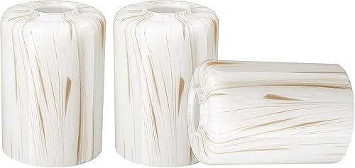 Miniatura 8 de Paquete de 4 pantallas cilíndricas de vidrio sembrado para mini lámpara colgante de 1.65 pulgadas de altura de 5.5 pulgadas, aplique de pared de