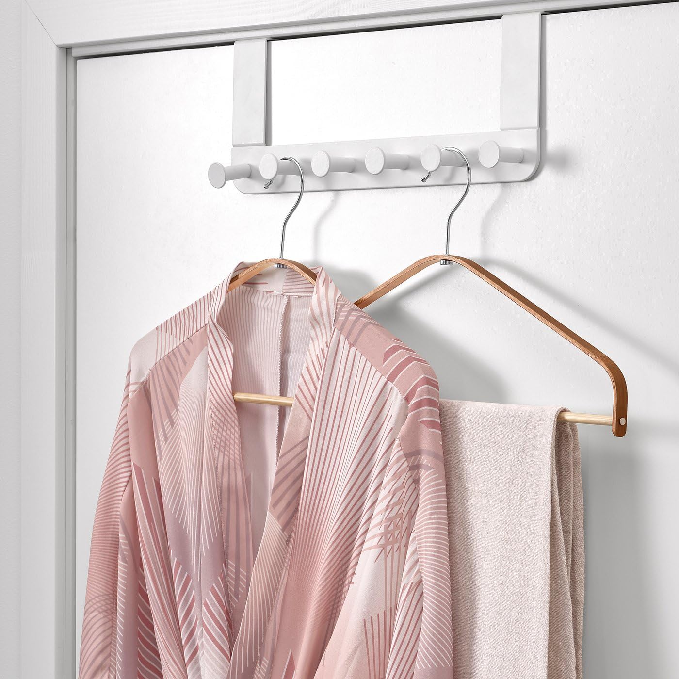 Clothes Hangers Set of 30, Bamboo Wood Slim Design with Steel Hooks, Durable Space-Saving Hangers for Shirts, Dresses or Pants, Natural Finish, 15.75" Width