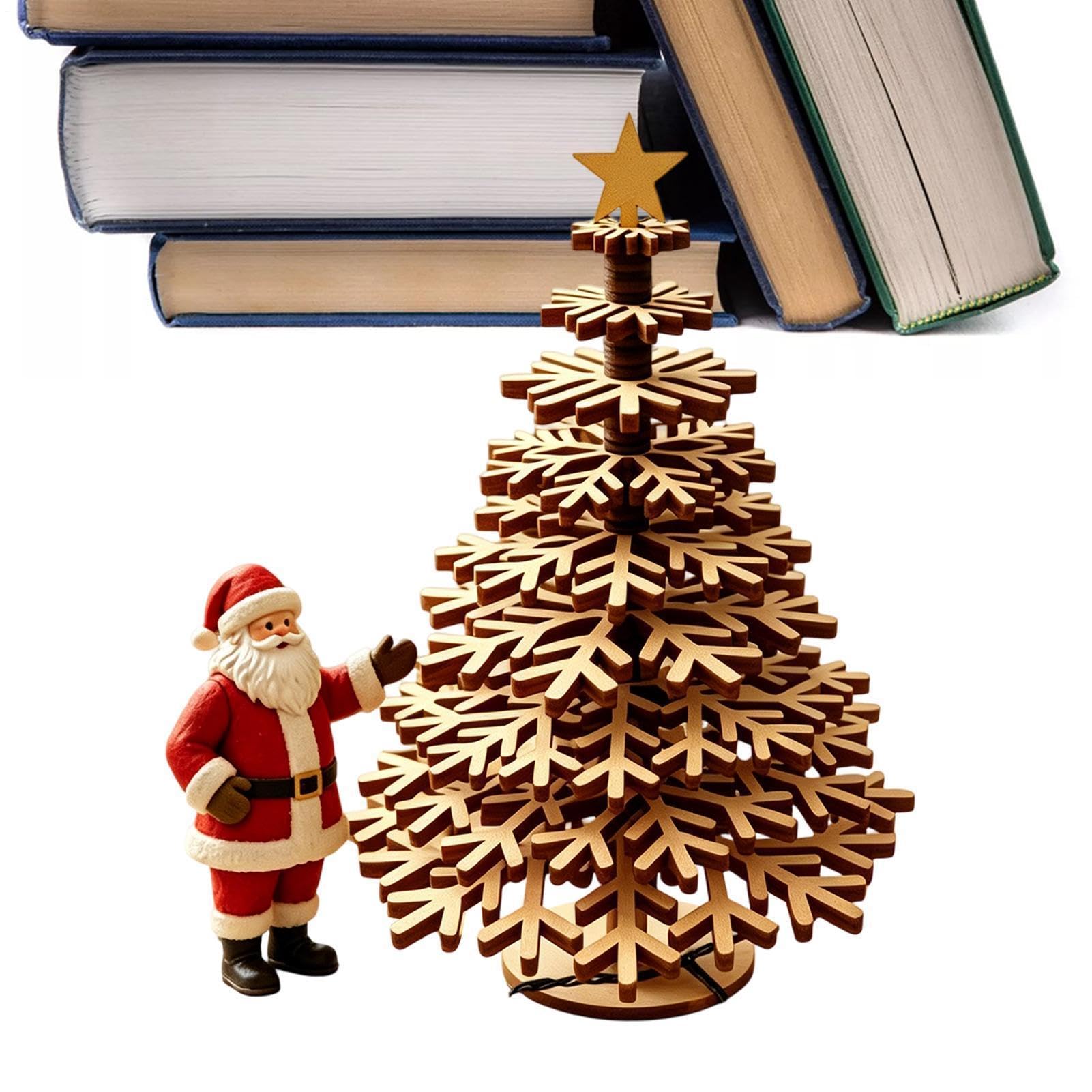 Árbol de Navidad DIY de sobremesa para pisos pequeños y decoración sin espacio