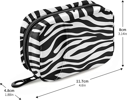 Miniatura 10 de xigua Pastillero de mariposa para 7 días, caja organizadora de píldoras de viaje con cierre de cremallera para vitaminas, medicamentos y suplementos