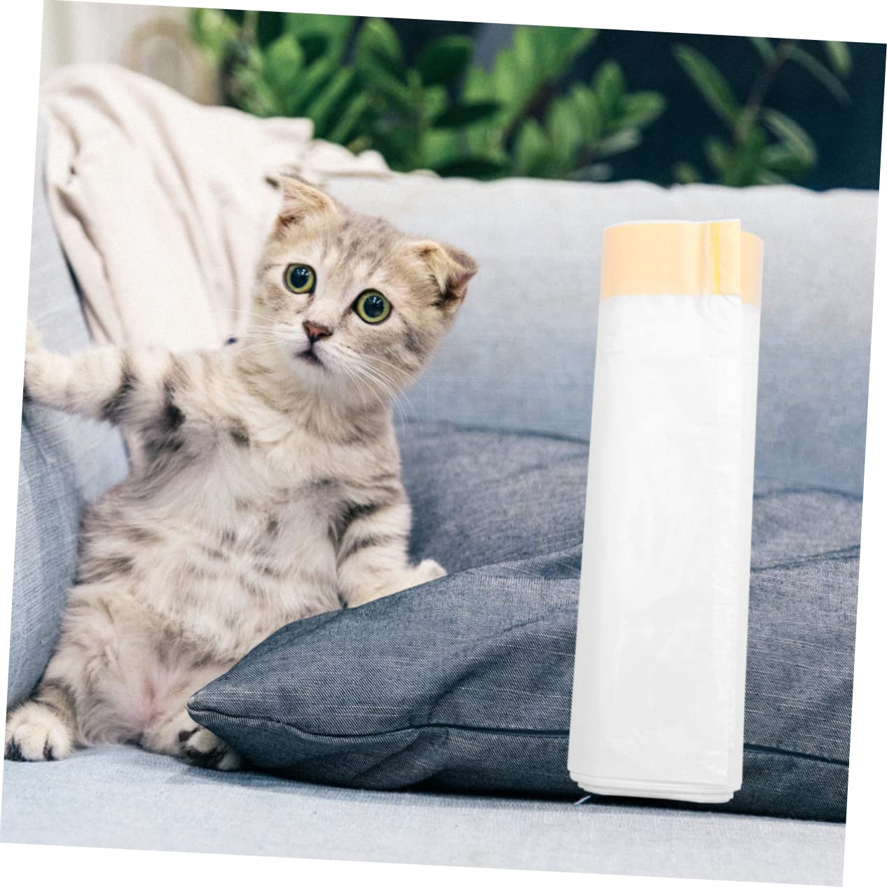 HANABASS 2sets Cat Litter Bag Set Waterproof Litter Bags Liners for Cat Poop Large Storage Pouches for Supplies Easy- for Camping 3rolls*2