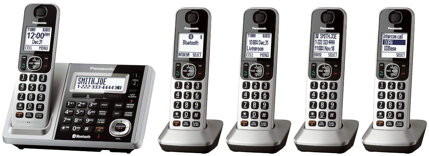 Panasonic KX-TGF375S DECT 5-Handset Landline Phone Review - Dettaglio