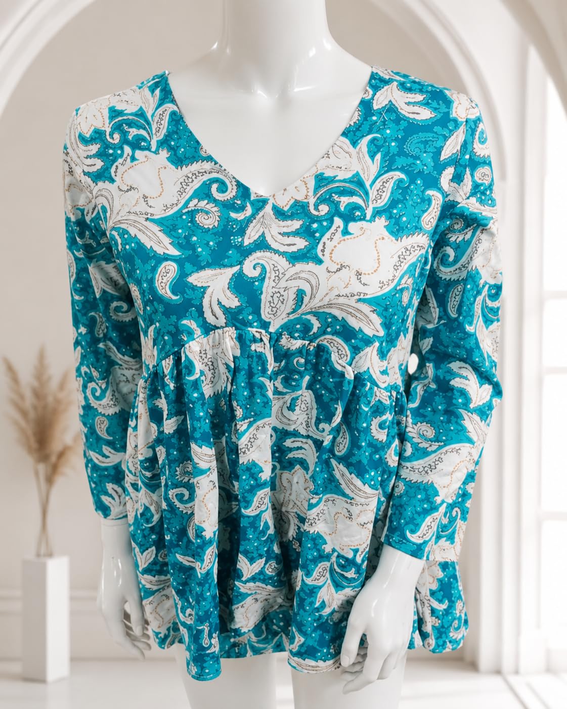 New Printed White Short Kurti and Top for Womans (in, Alpha, L, White Topper) 3
