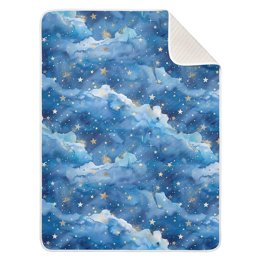 NANGA　STARRY SKY BLANKET Amazon.com: Constellation Galaxy Starry Night Stars Glow in