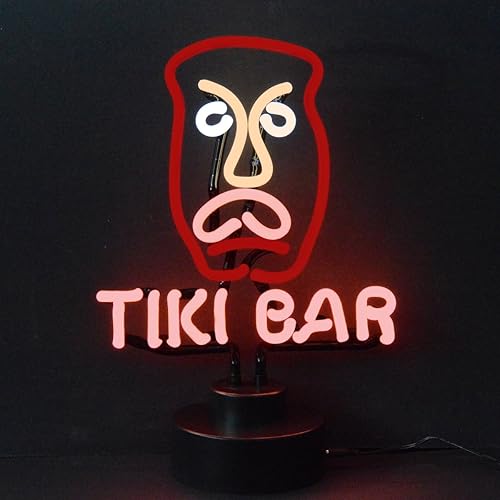 Neonetics Señales de negocios Tiki Bar Neon Sign Escultura