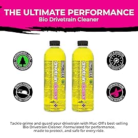 Muc-Off Bio Drivetrain Cleaner 750ml (Pack of 2) Fast & Effective Formula | Deep Cleaning your Bike Chains & Cassettes in Seconds | Safe on Metal, Rubber & Seals