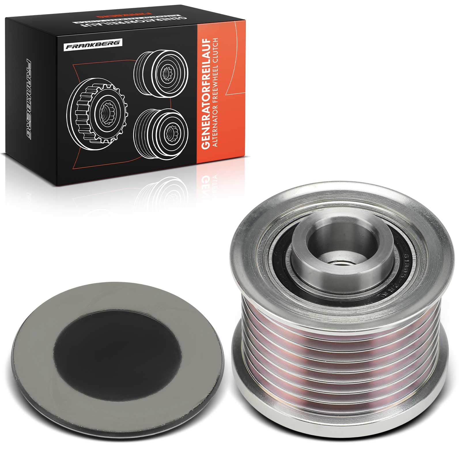 Frankberg Polea Alternador Rueda Libre Alternador con 8 Ranuras Compatible con Serie 1 F20 M 135i M 135i xDrive 3.0L 2012-2016 Replace# 333670