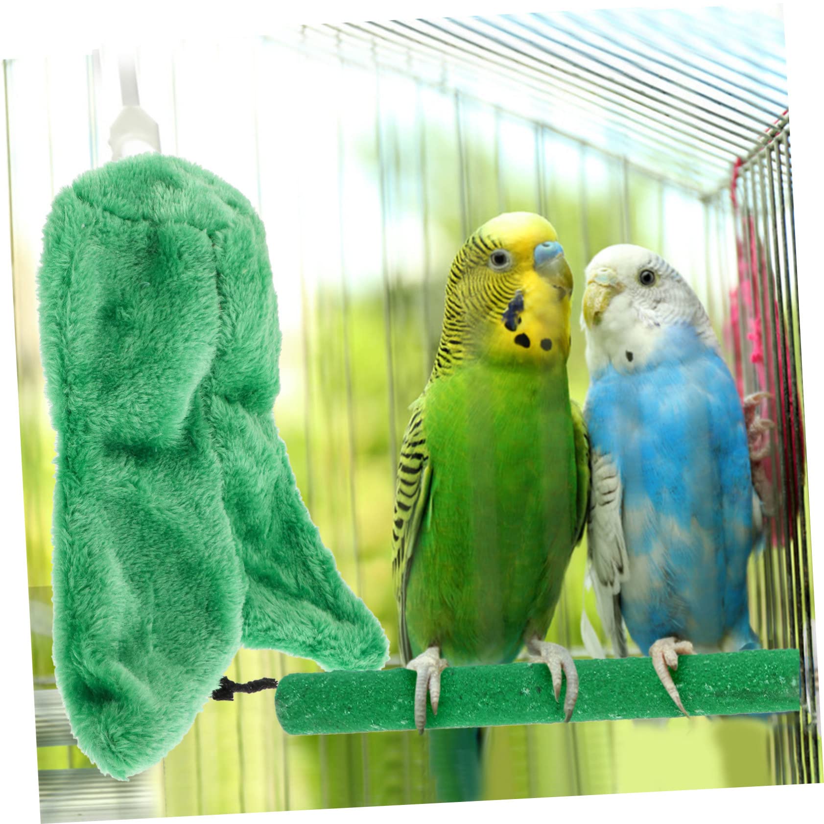 Toyvian Couverture Angle pour Perroquet Cabane Douillette pour Cage Nid Douillet pour Oiseaux Jouet Suspendu Accessoires pour Cage