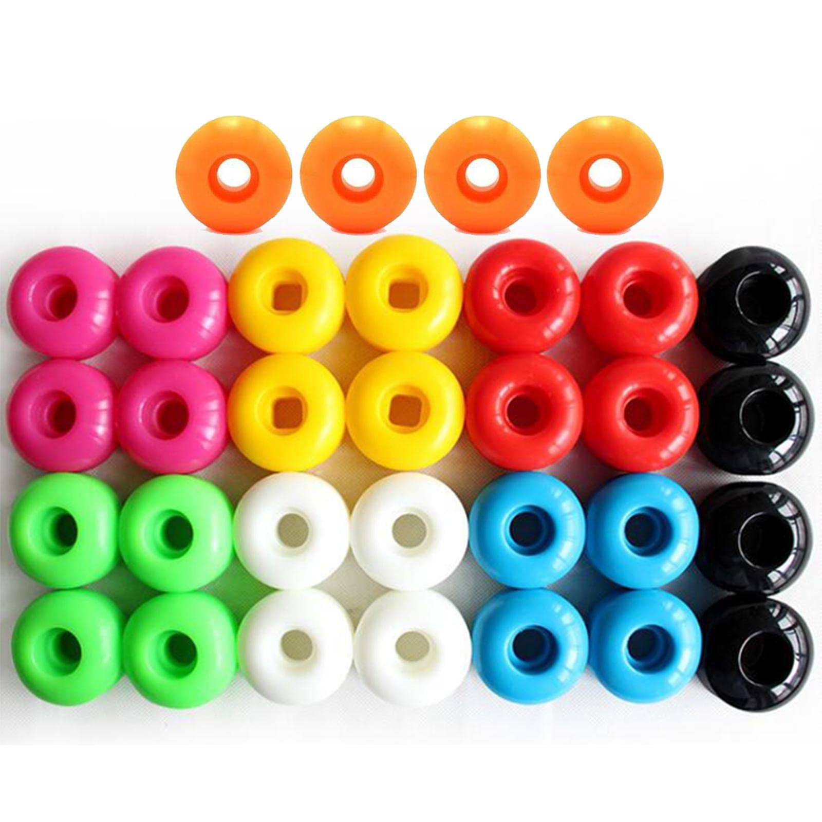 1 Juego de Patines Skateboard Trucks Ruedas para Tabla Rodamientos ABEC 9 Accesorios Completos con Espaciadores Metálicos Adecuado para