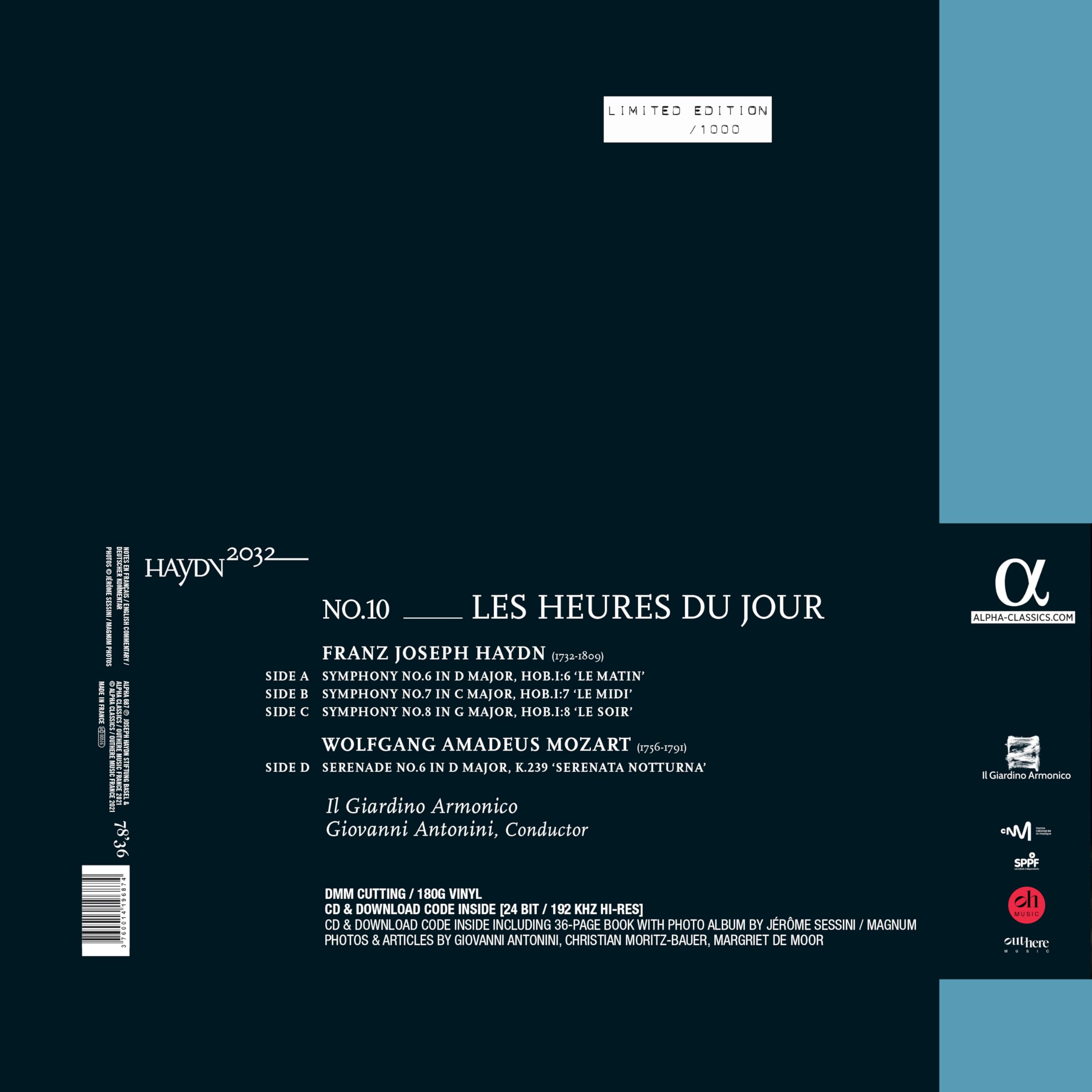 Haydn 2032 Vol 10 Les Heures du Jour