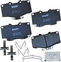 Vista 245 de Pastillas de Freno Delanteras Cerámicas Bendix Priority1 CFC430A para Modelos Selectos INFINITI G35, I30, Nissan 350Z, Altima, Juke, Maxima, Sentra