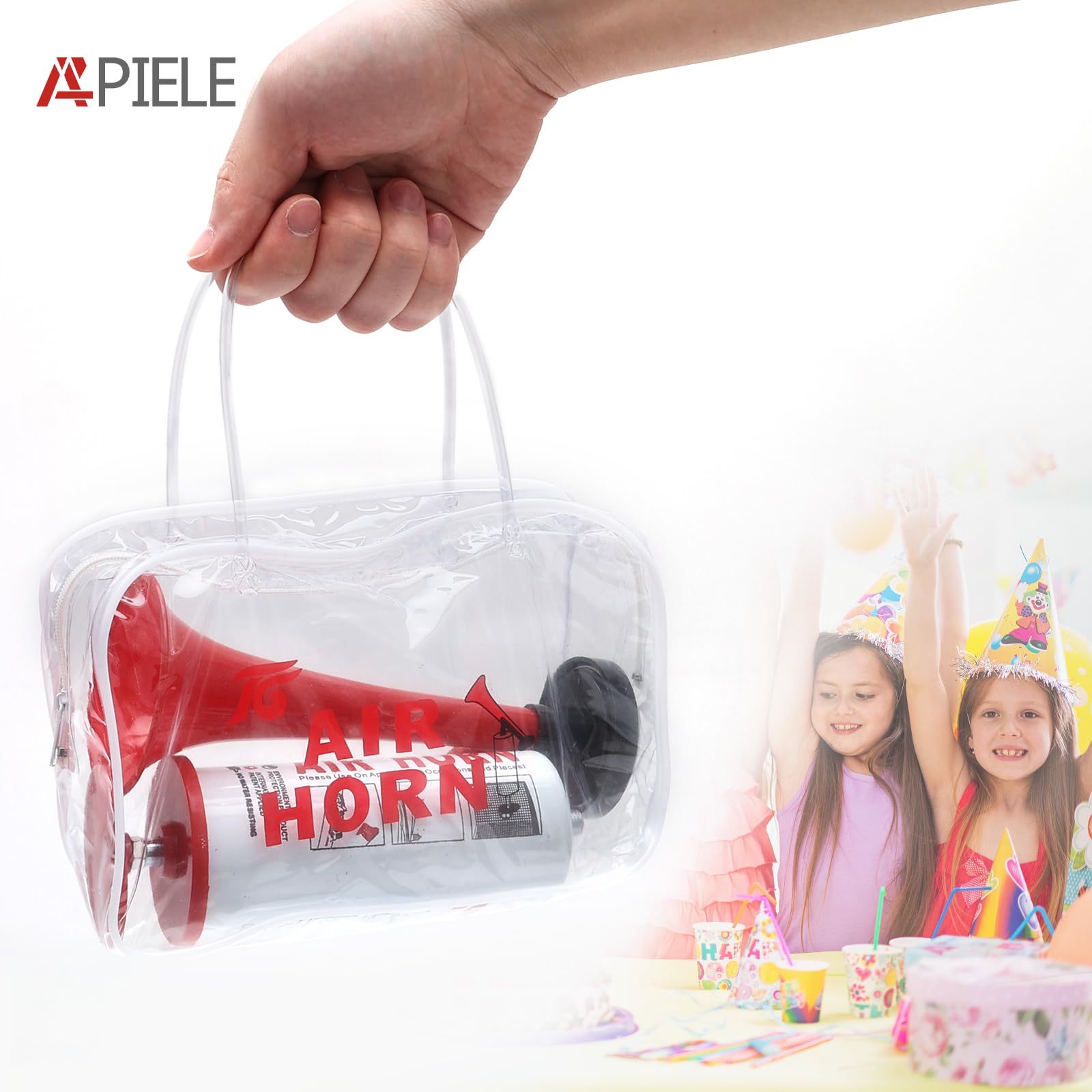APIELE Lot de 2 klaxons à gaz portables pour bateau, événements sportifs, fêtes, fêtes d'anniversaire, jeux, camping