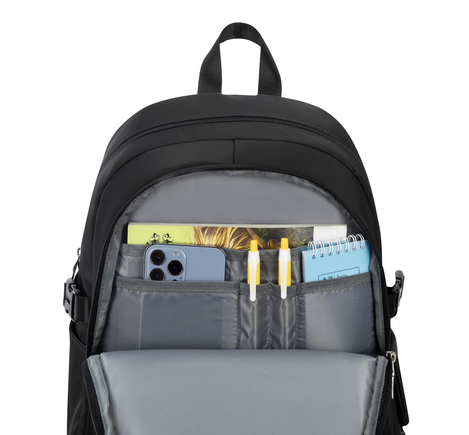 Acmebon Sac à dos imperméable à l'eau d'école pour les fille élégant avec impression Noir