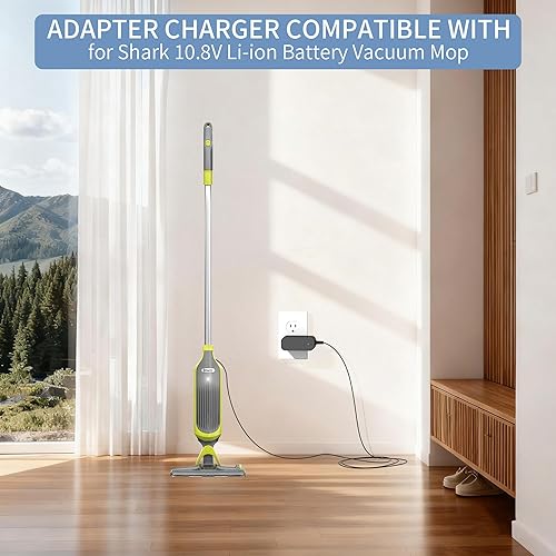 Miniatura 3 de Cargador de 13,3 V para batería de 10,8 V, trapeador de vacío compatible con Shark VM200 VM200C VM252 VM401 UM200 UM205 VC200 VC205 VM190 10.8V