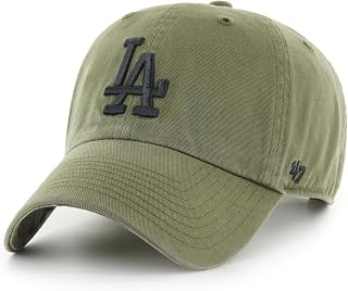 '47 Los Angeles Dodgers Olive MLB Ballpark Camo Clean Up Cap - One-Size