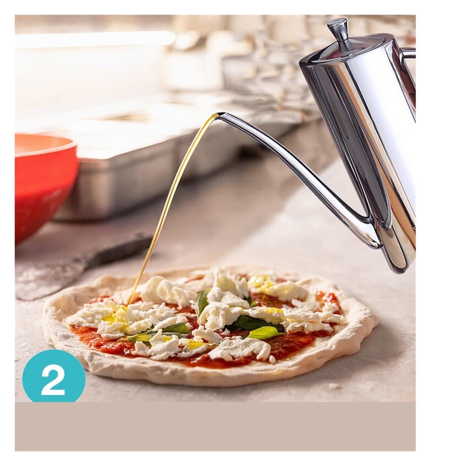 Dispenser for olio in acciaio inossidabile - Bottiglia da cucina(700ml)