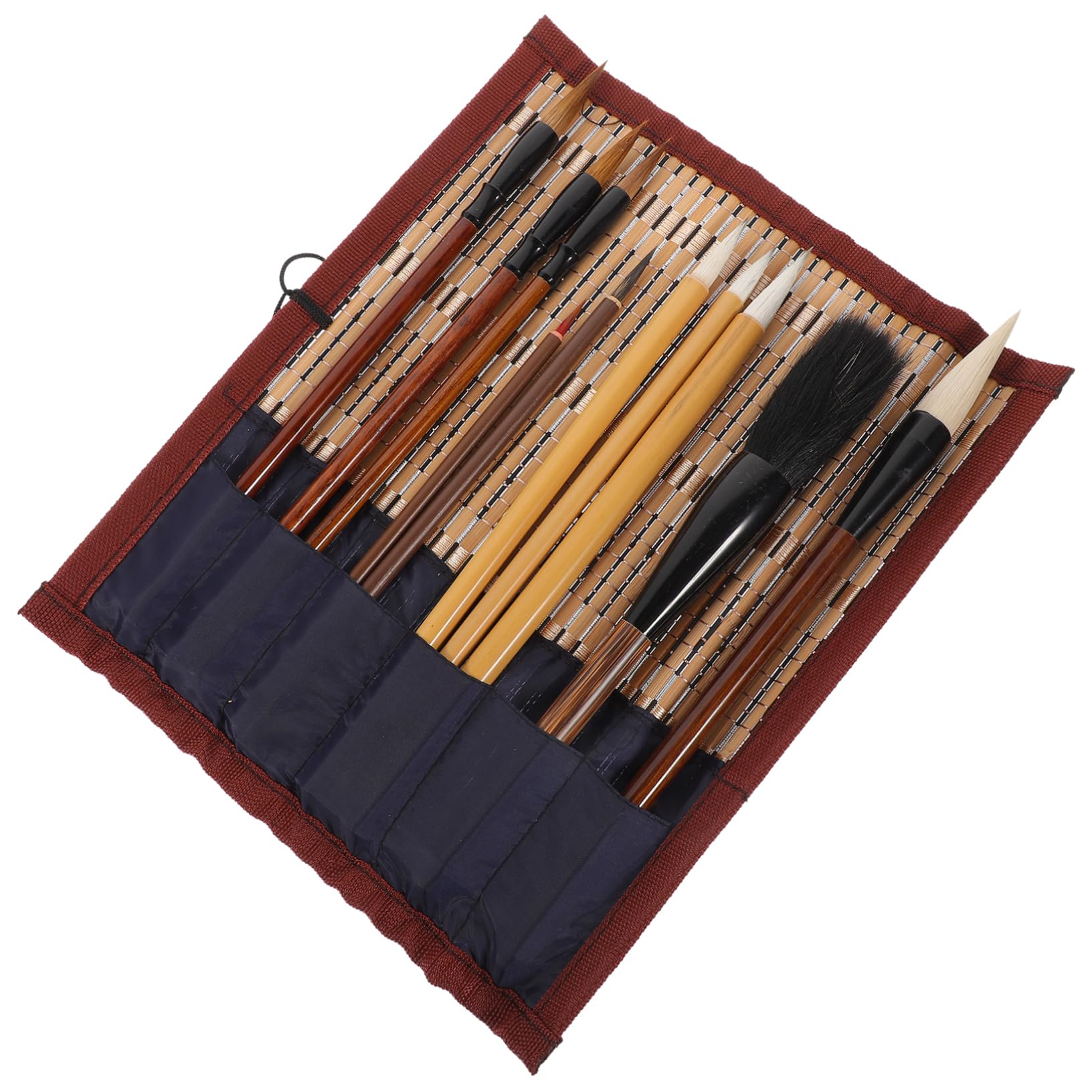 Uonlytech Traditional Chinese Calligraphy Brush Set Fine Tip Painting Tools for Chinese Art Supplies