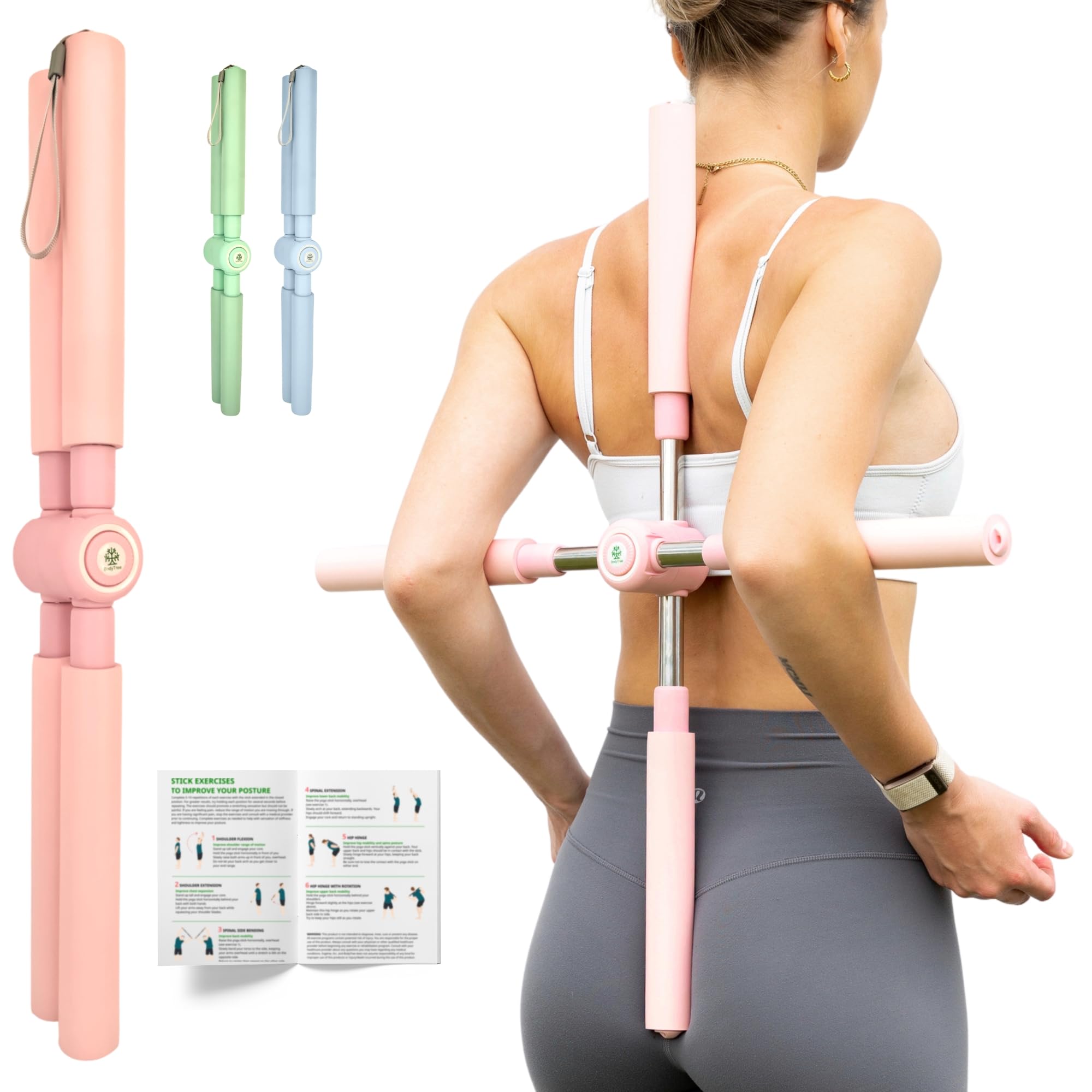 Mobility Stick Pilates Stick Yoga Bar Training Exercise