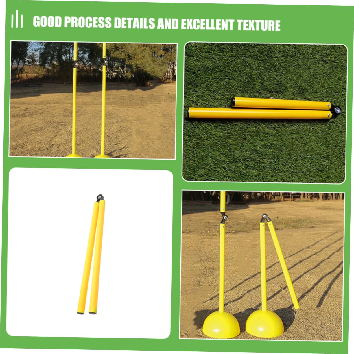 TOYANDONA 4 Piezas Entrenamiento Fútbol Baloncesto Postes Plegables Flexibles Marcadores Deportivos para Exterior Herramienta Práctica para Agilidad y Habilidades