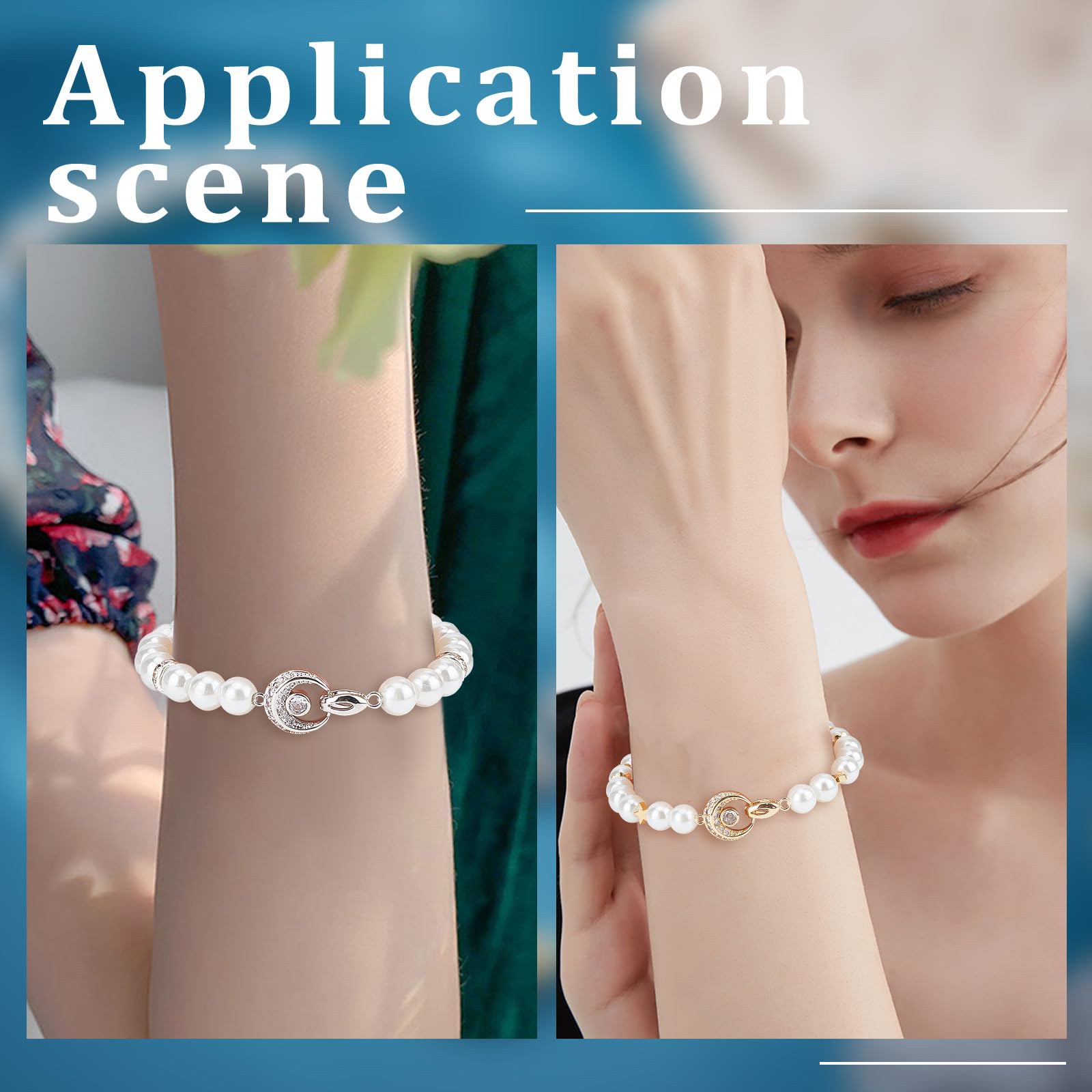 Fermagli Per Gioielli In Oro 18K Placcato - 6 Pezzi In 2 Colori, Con Zirconi Ovali, Per Braccialetti E Collane Fai Da Te