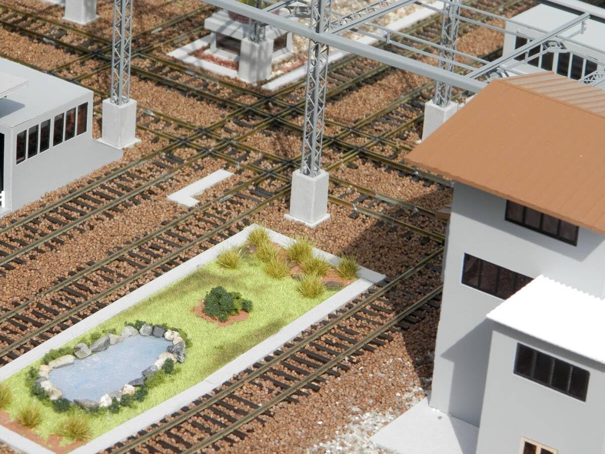 Amazon.co.jp: HOサイズ 阪急西宮北口駅 ダイヤモンドクロス ジオラマ