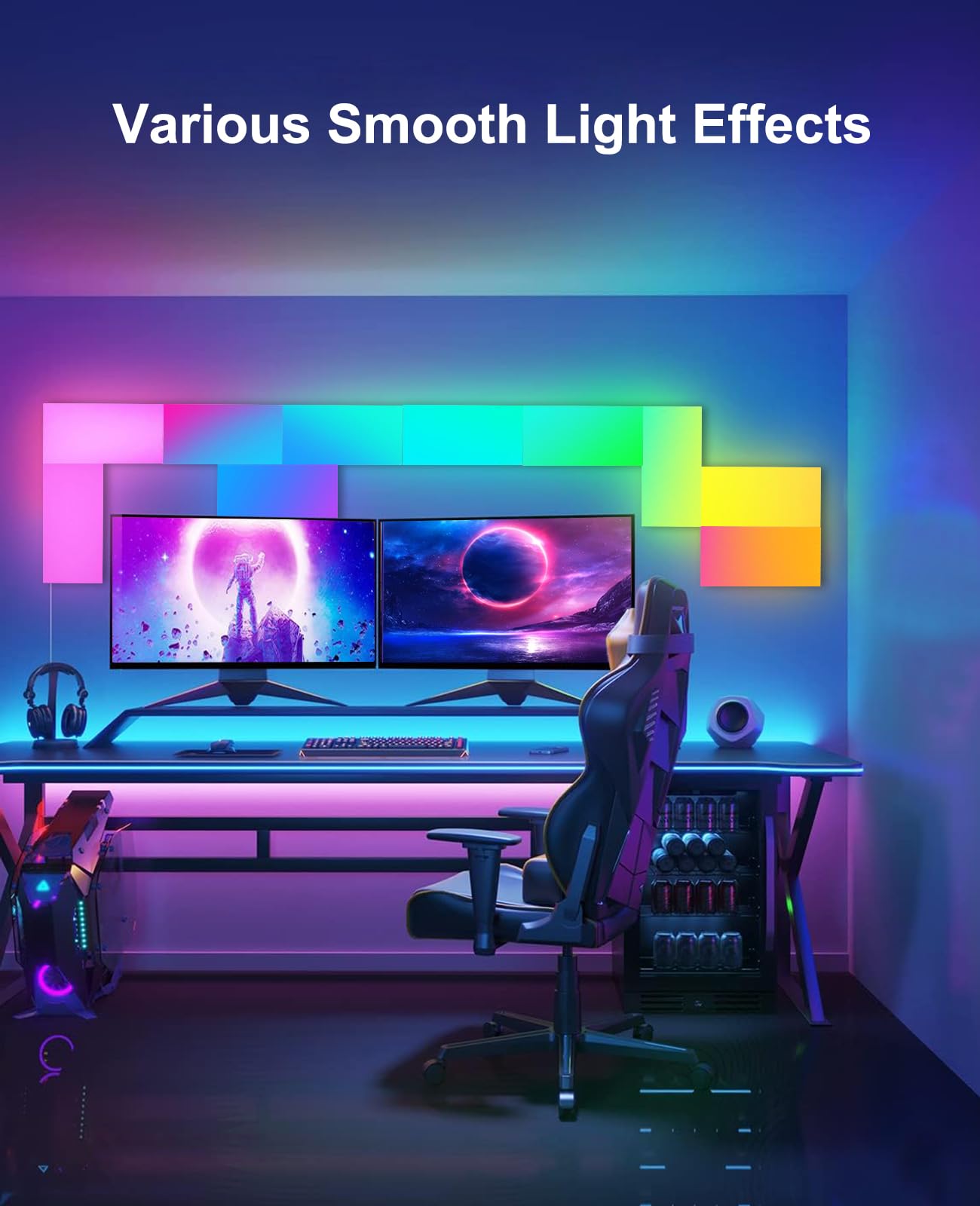 Sistemas de iluminación LED inteligente para gaming setup