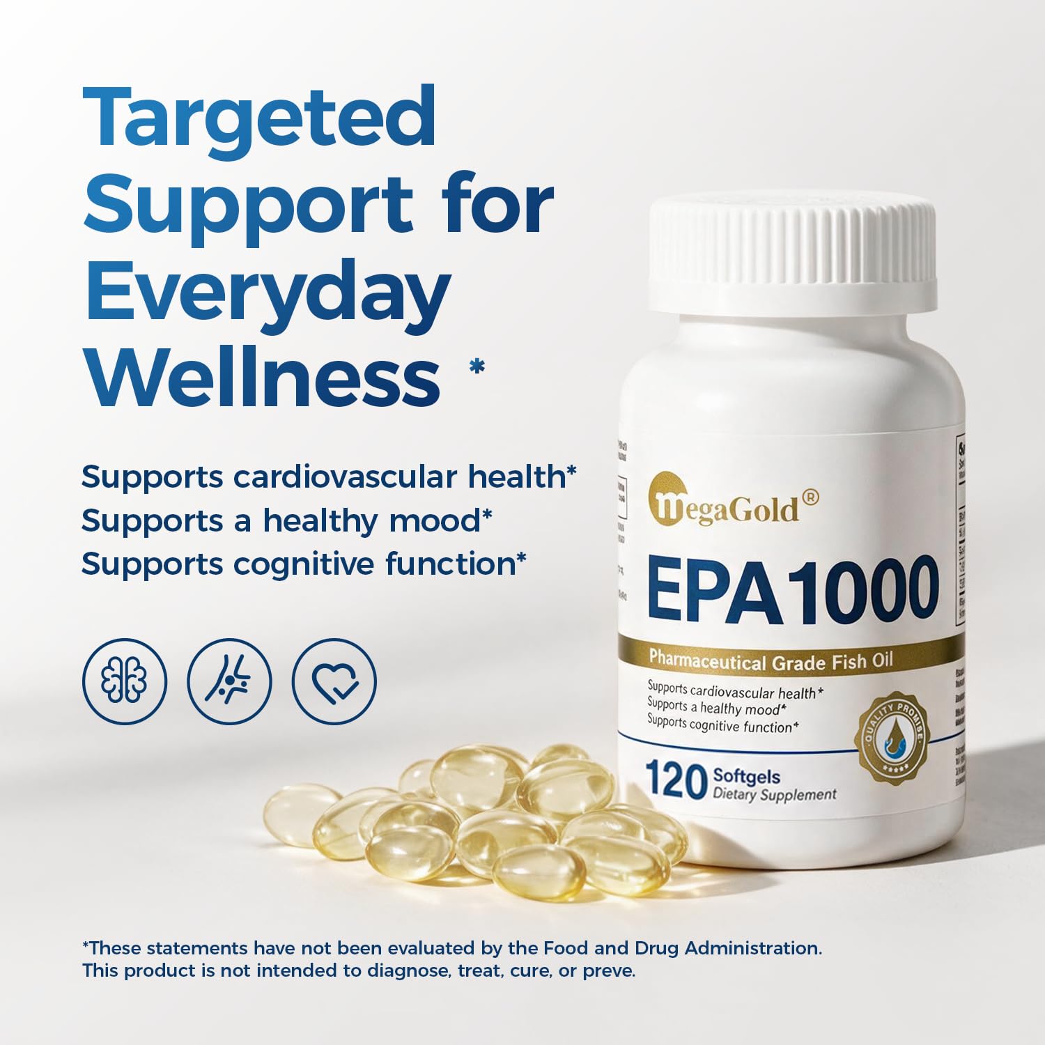 Omega 3 Fish Oil High EPA 1000mg Burpless Mini Softgels 120 Count — Amazon image 5