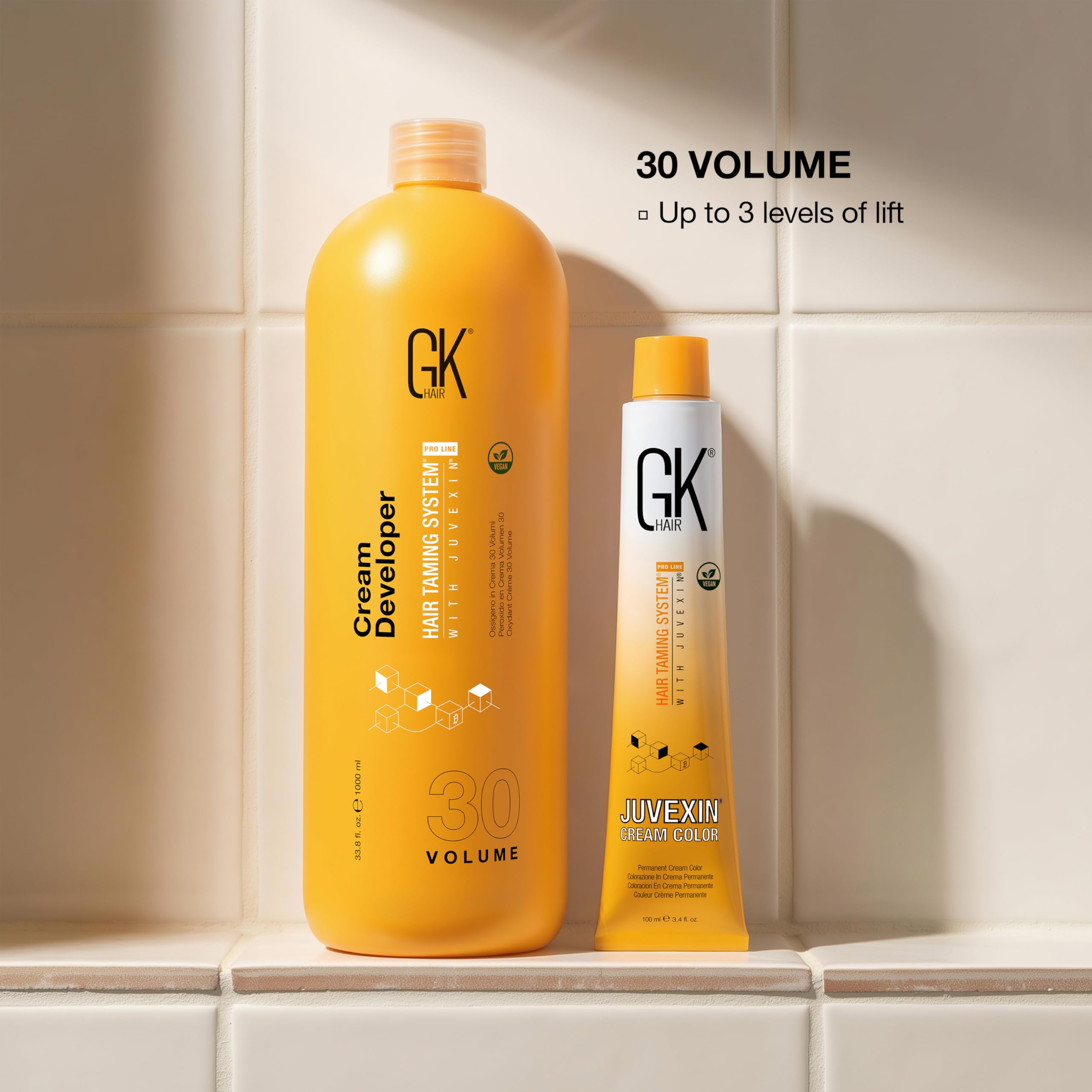 Amazon.com: GK HAIR Cream Developer 30 Volume 33.8 Oz - High Lift